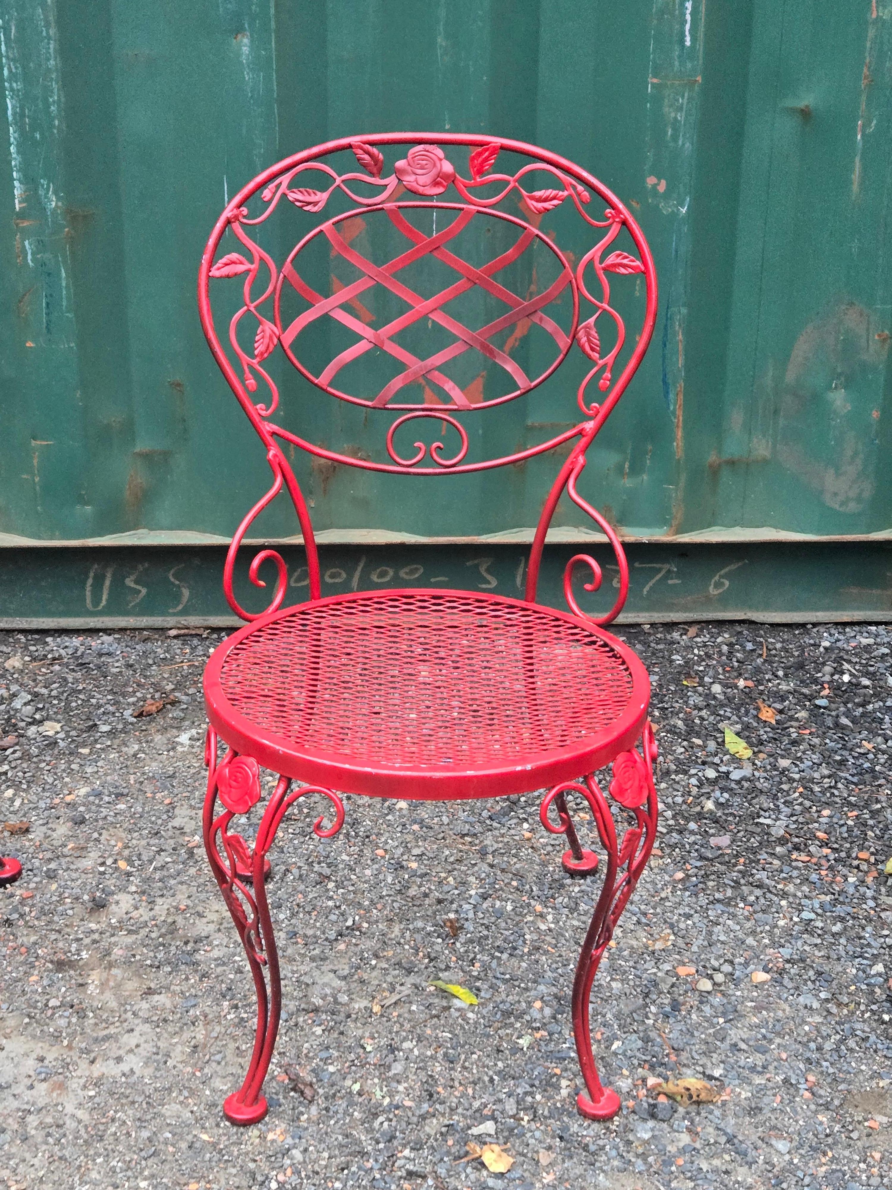 Métal Sièges de terrasse Woodard en vente
