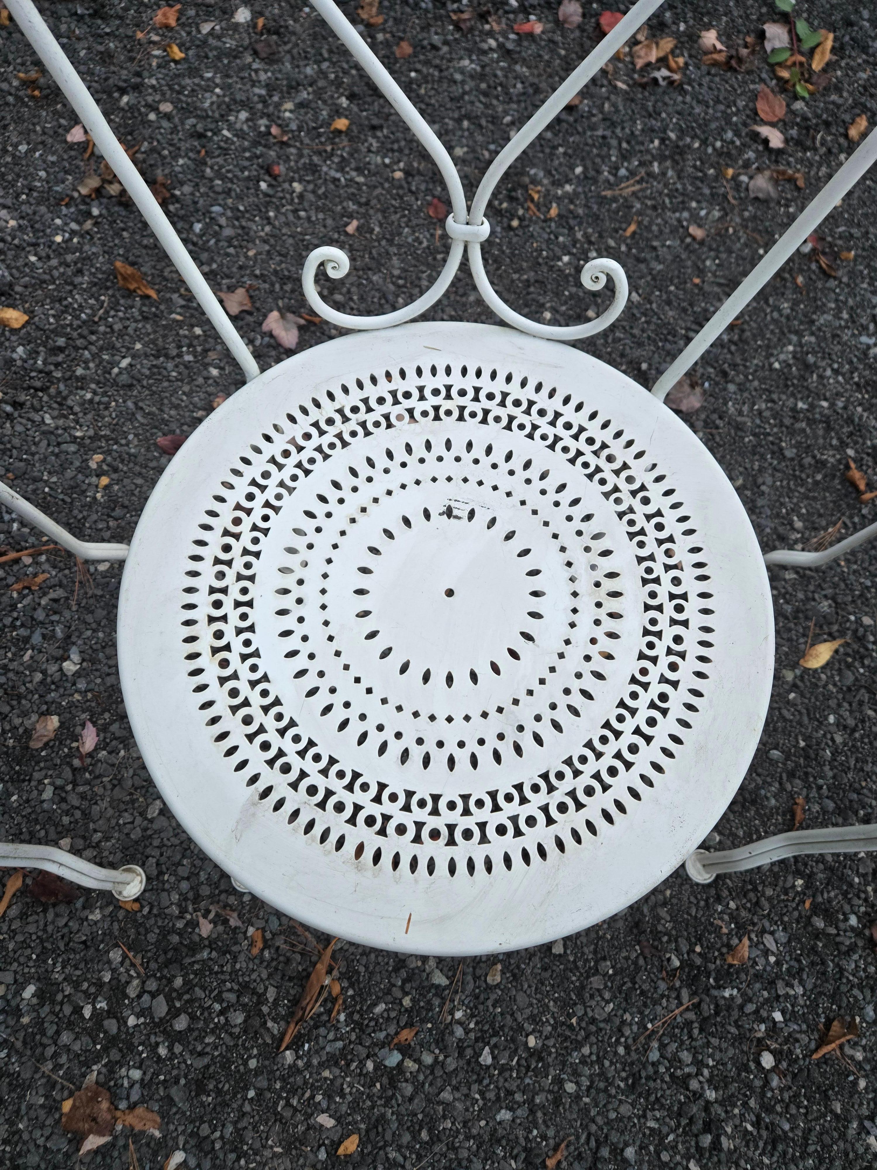 Métal Sièges de terrasse Woodard en vente
