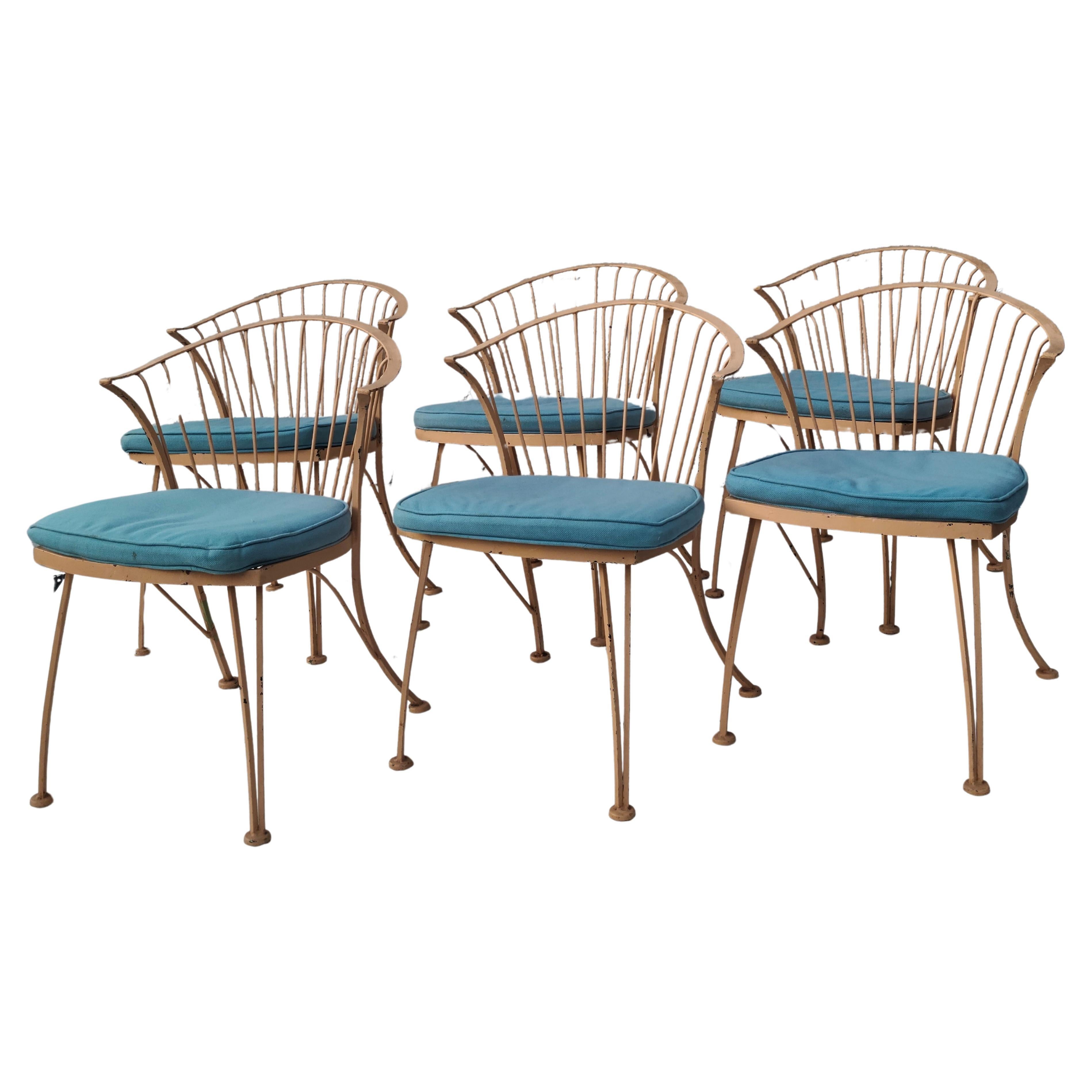 Woodard Pinecrest Set of 6 Dining Chairs Russel Woodard In Good Condition In Fraser, MI