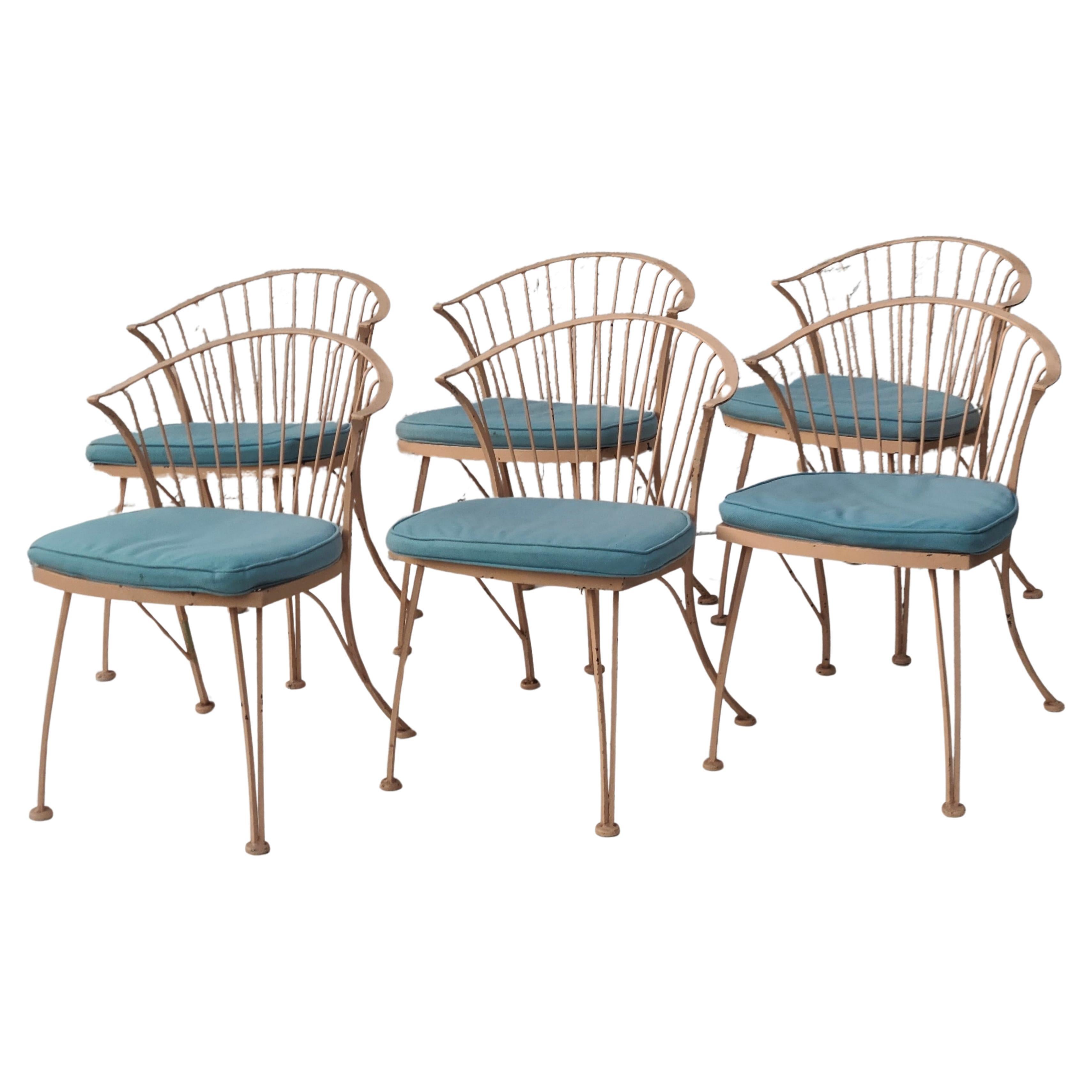 Steel Woodard Pinecrest Set of 6 Dining Chairs Russel Woodard