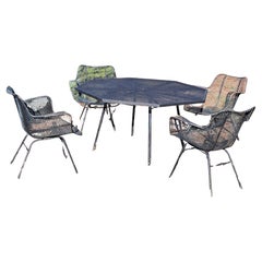 Woodard Sculptura Dining Set Table and 4 Chairs