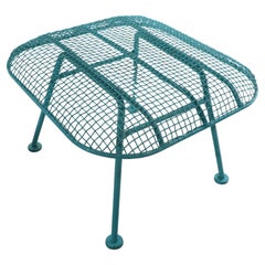 Used Woodard Sculptura Stool, Ottoman, Footrest in Metal Mesh and Wrought Iron