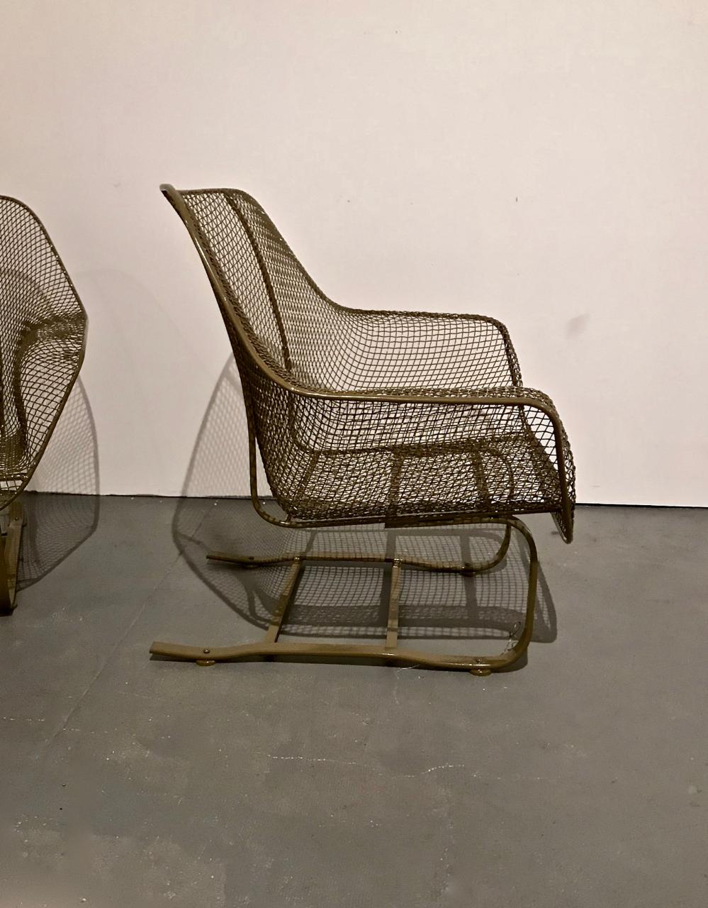 American Woodard Sculptural Rocker Chairs, 2 Pairs