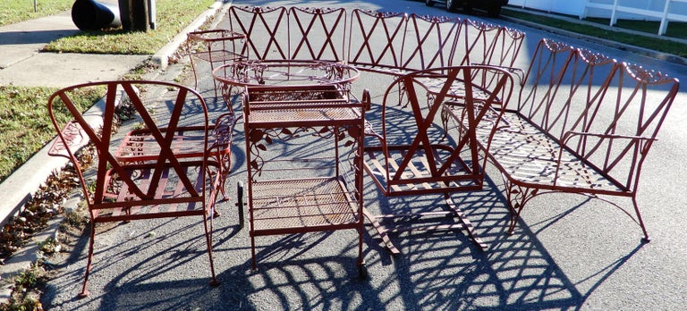 Woodard chantilly rose patio set new arrivals