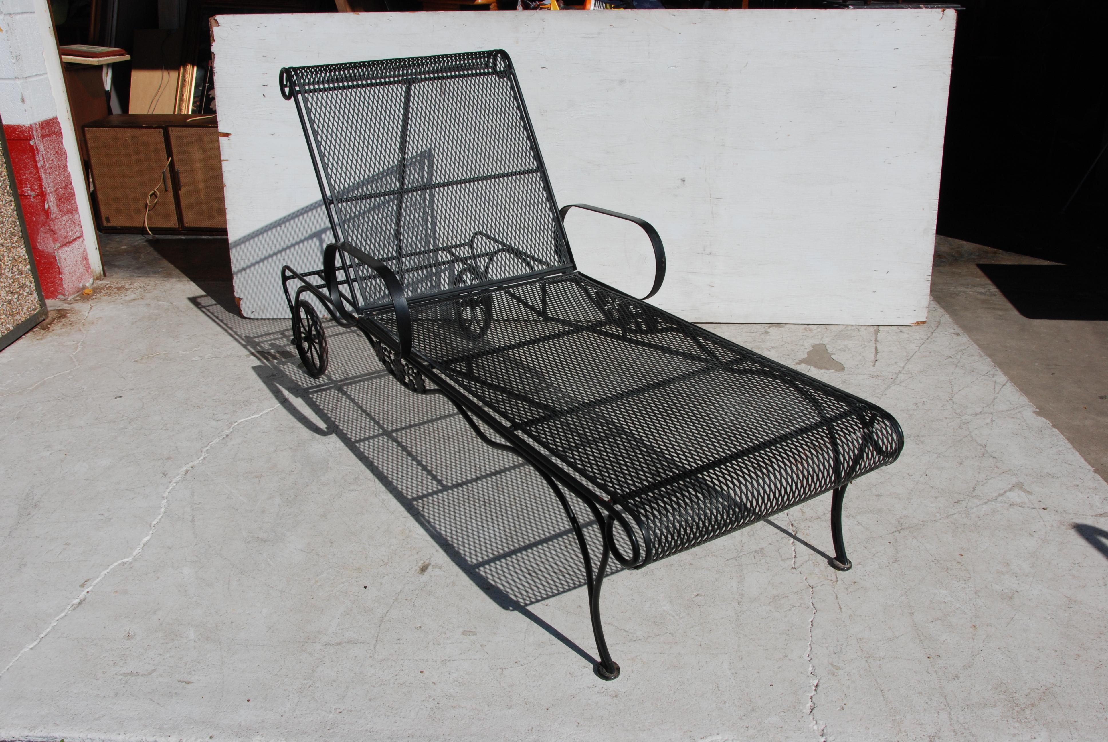 Woodard Wrought Iron Bar Serving Cart For Sale 1