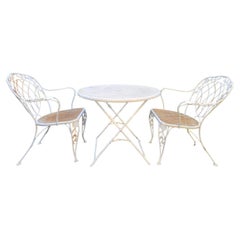Woodard Wrought Iron Chairs and Table