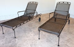 Woodard Wrought Iron Chaise Lounges