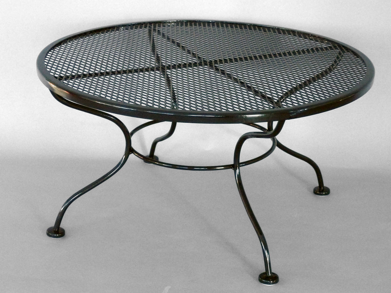 Mid-Century Modern Woodard Wrought Iron Coffee or Occasional Table