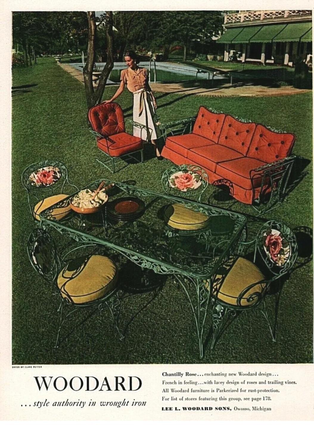 Woodard Wrought Iron Outdoor Patio Seating Set of 8 Chairs (ensemble de 8 chaises) en vente 6