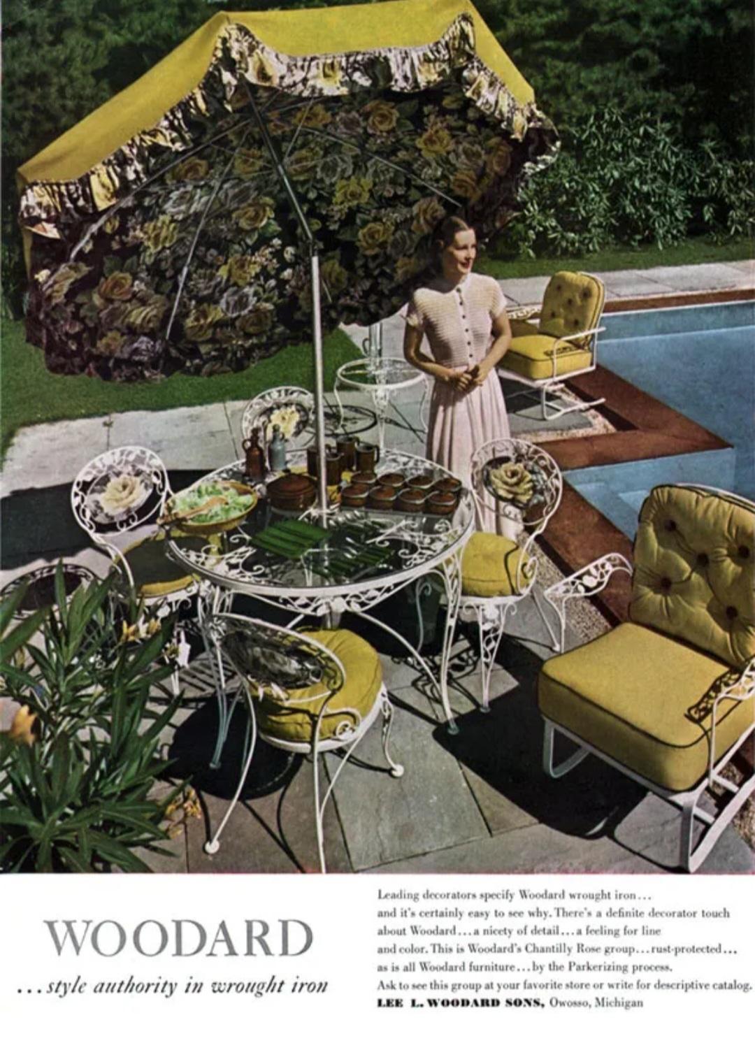 Woodard Wrought Iron Outdoor Patio Seating Set of 8 Chairs (ensemble de 8 chaises) en vente 3