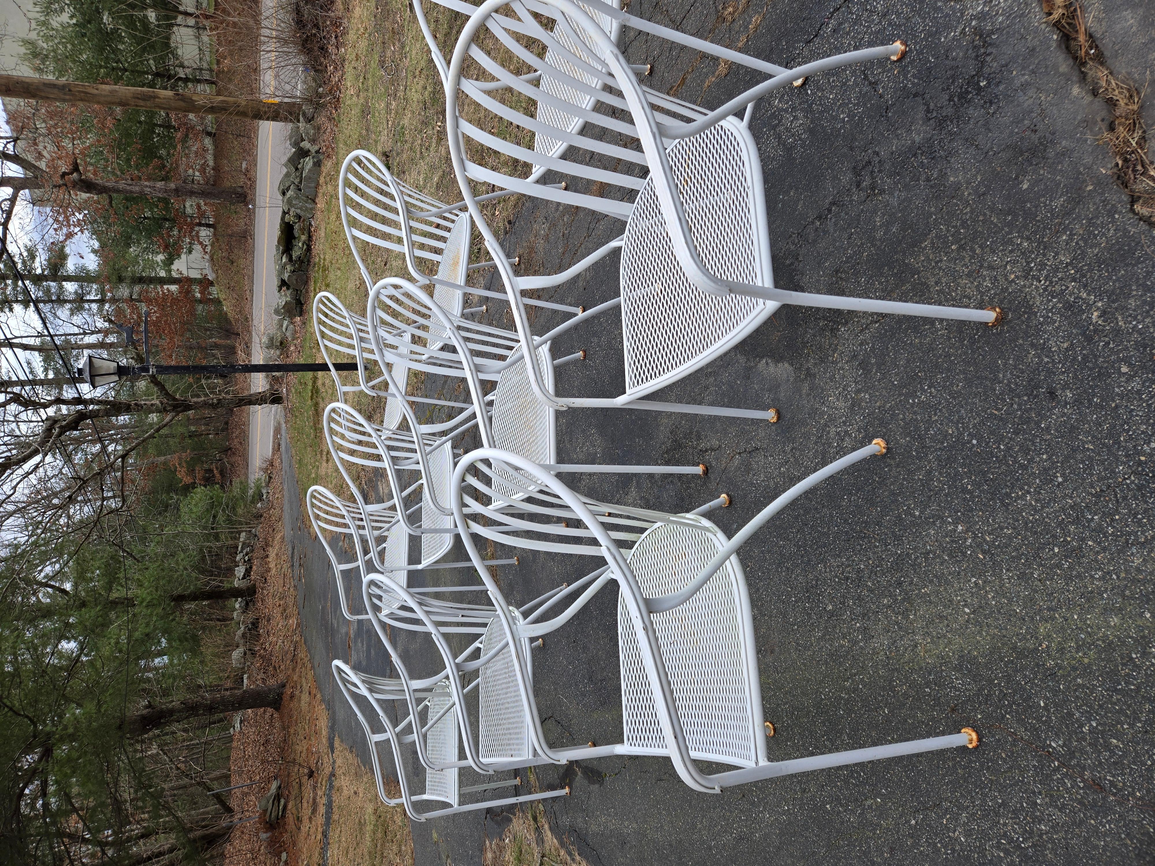 Woodard Wrought Iron Patio Chairs 18 For Sale 4