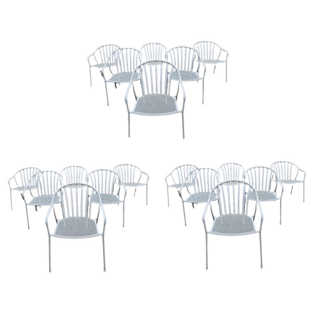 Woodard Wrought Iron Patio Chairs 18 For Sale