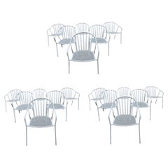 Vintage Woodard Wrought Iron Patio Chairs 18