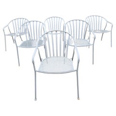 Retro Woodard Wrought Iron Patio Chairs 6