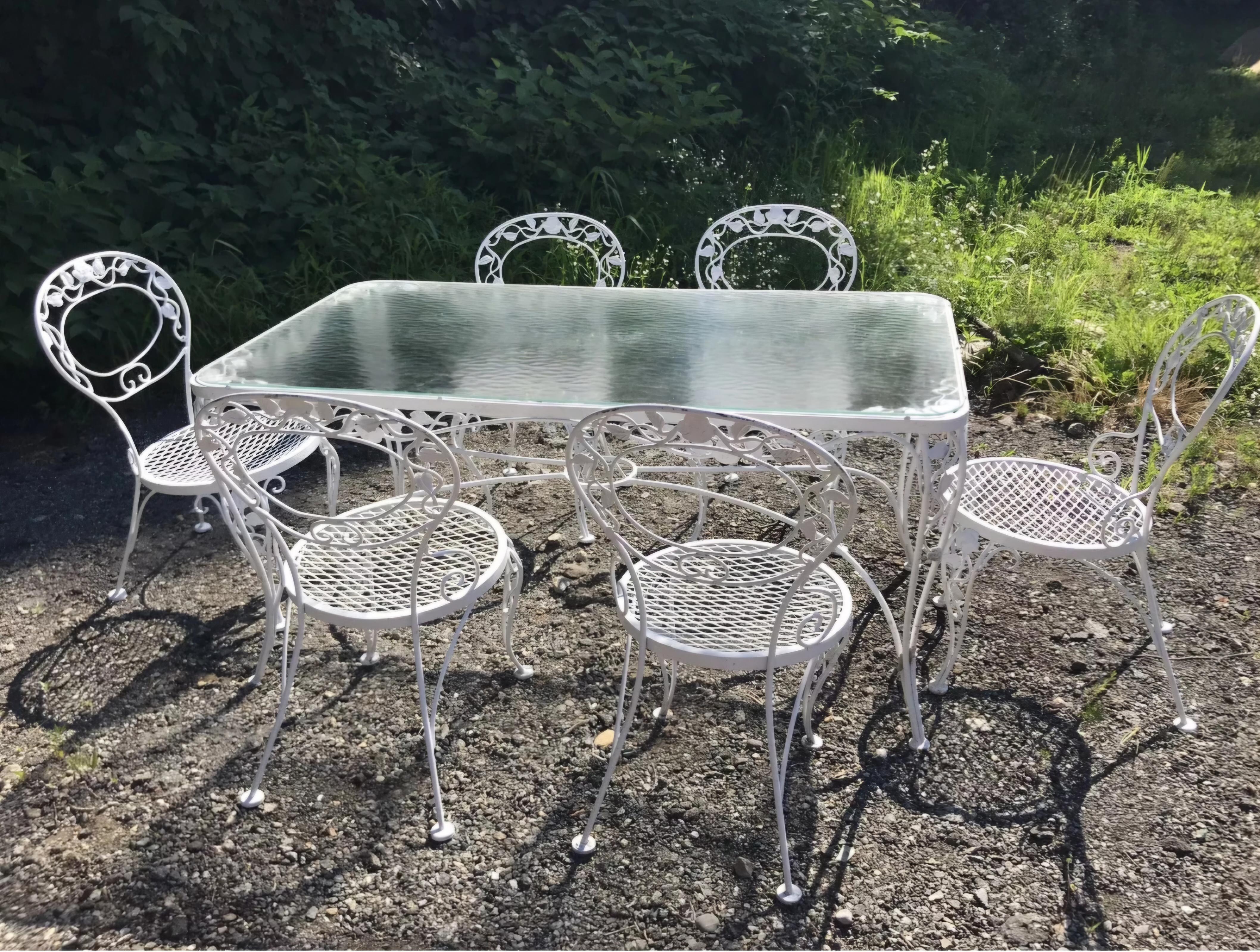 Salterini patio dining set 7 pieces.

Hard to find 60