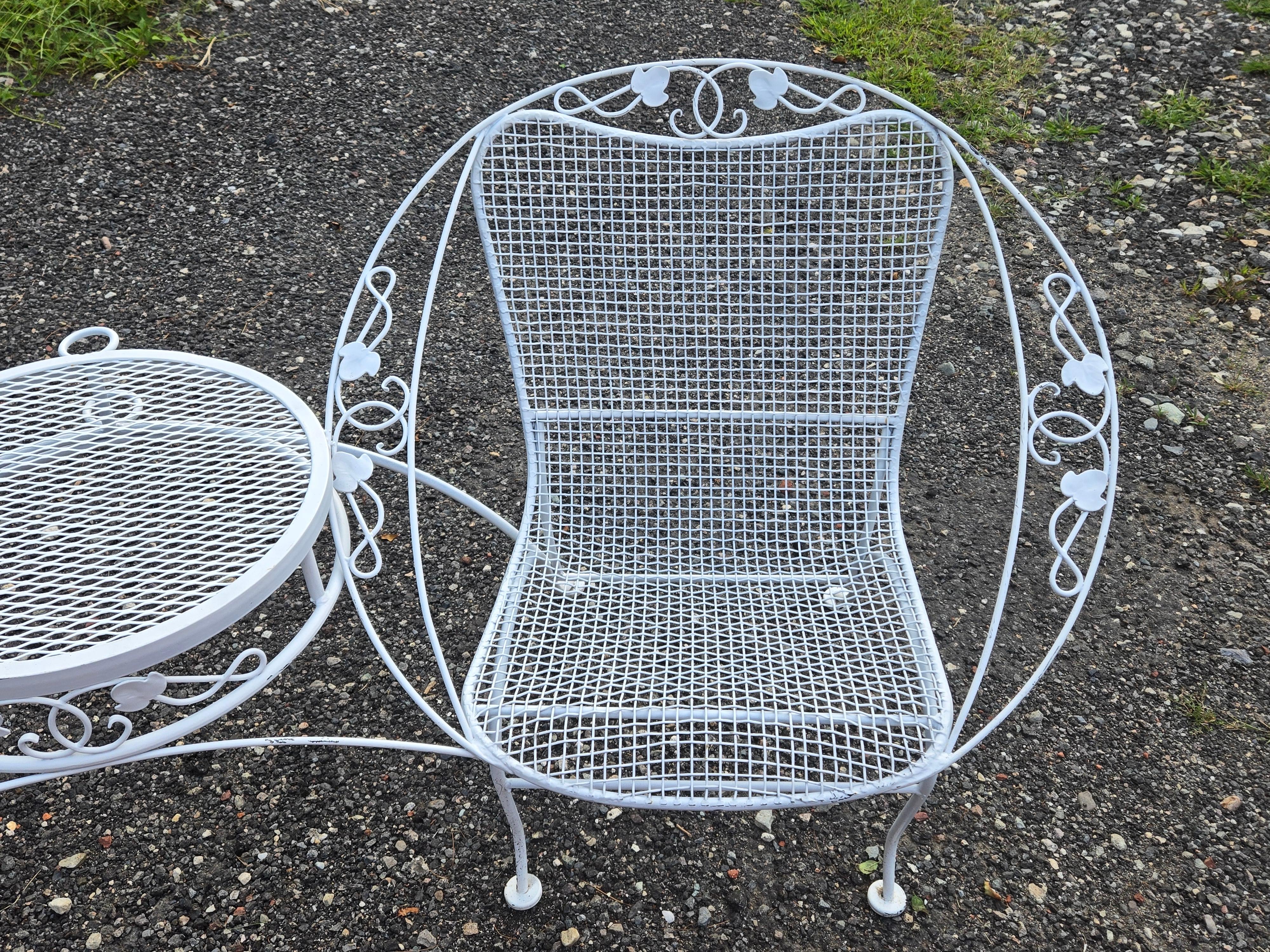 Mobili da giardino in ferro battuto Woodard in vendita 6