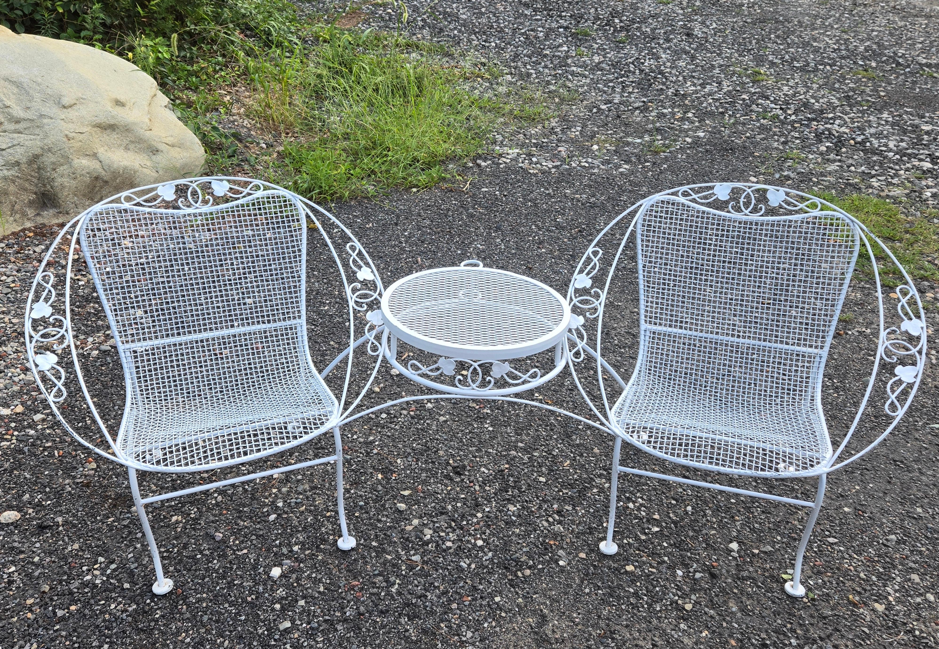 Mobili da giardino in ferro battuto Woodard in vendita 7