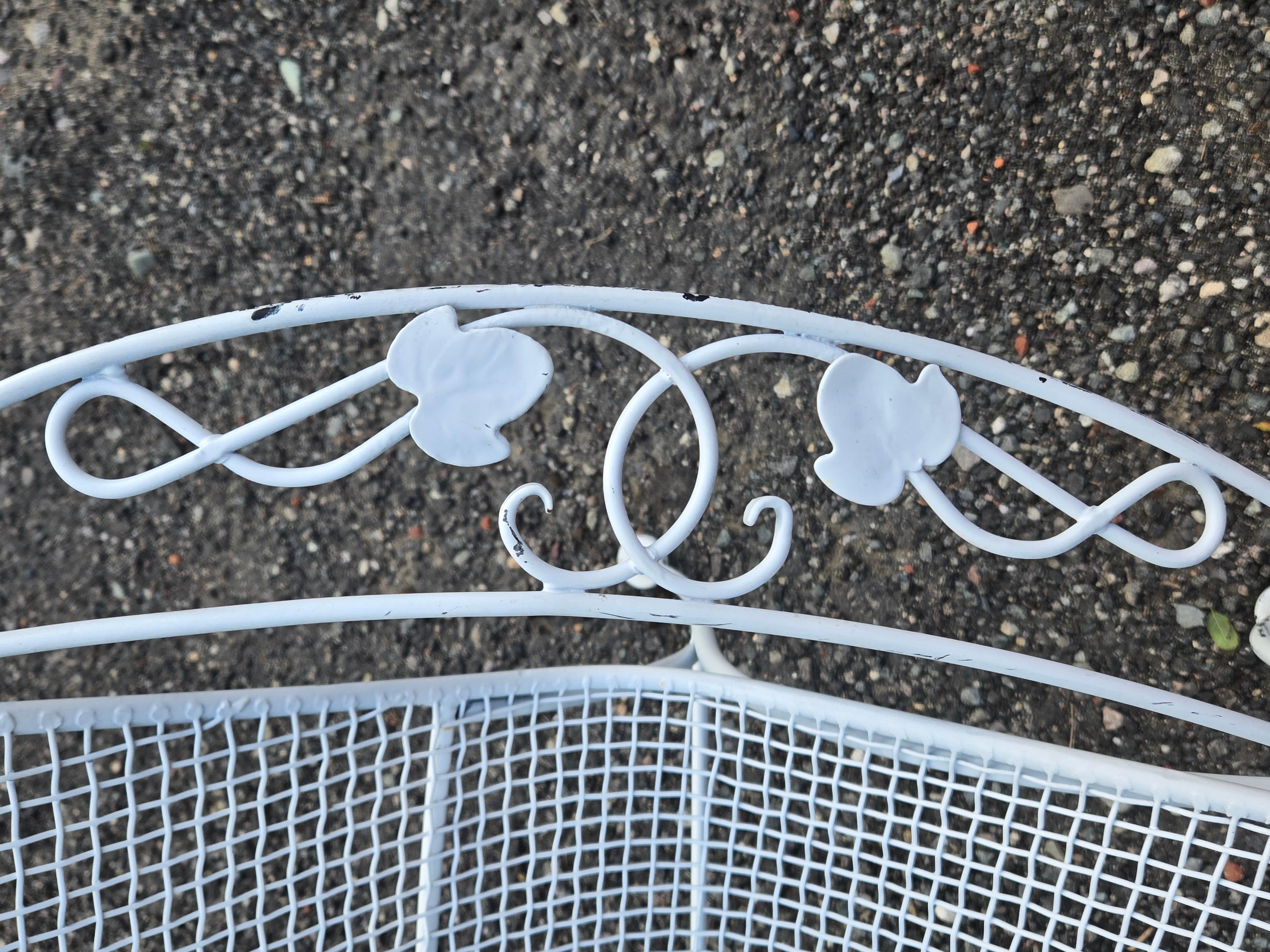 Mobili da giardino in ferro battuto Woodard In condizioni buone in vendita a Cumberland, RI