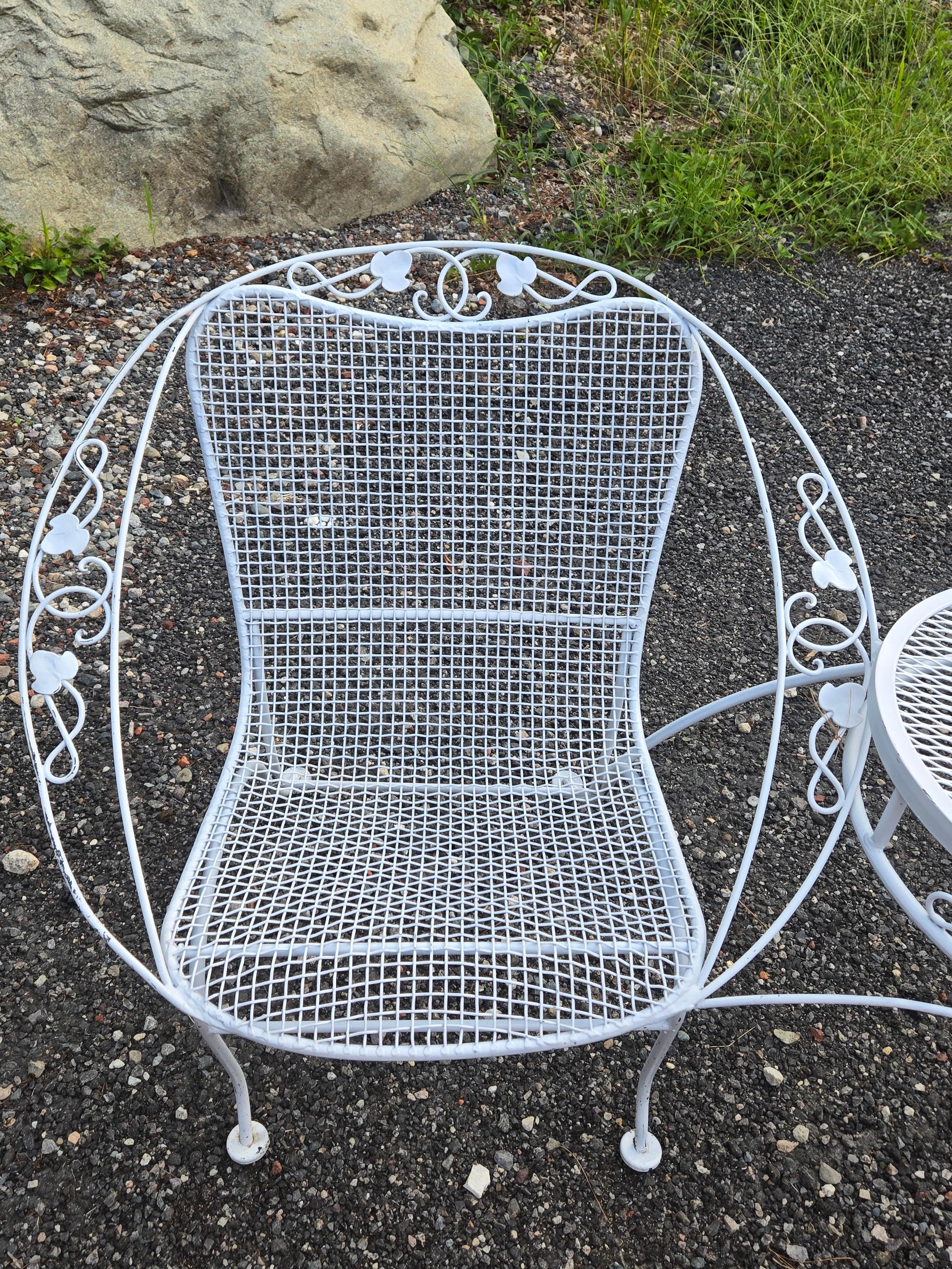 Mobili da giardino in ferro battuto Woodard in vendita 2