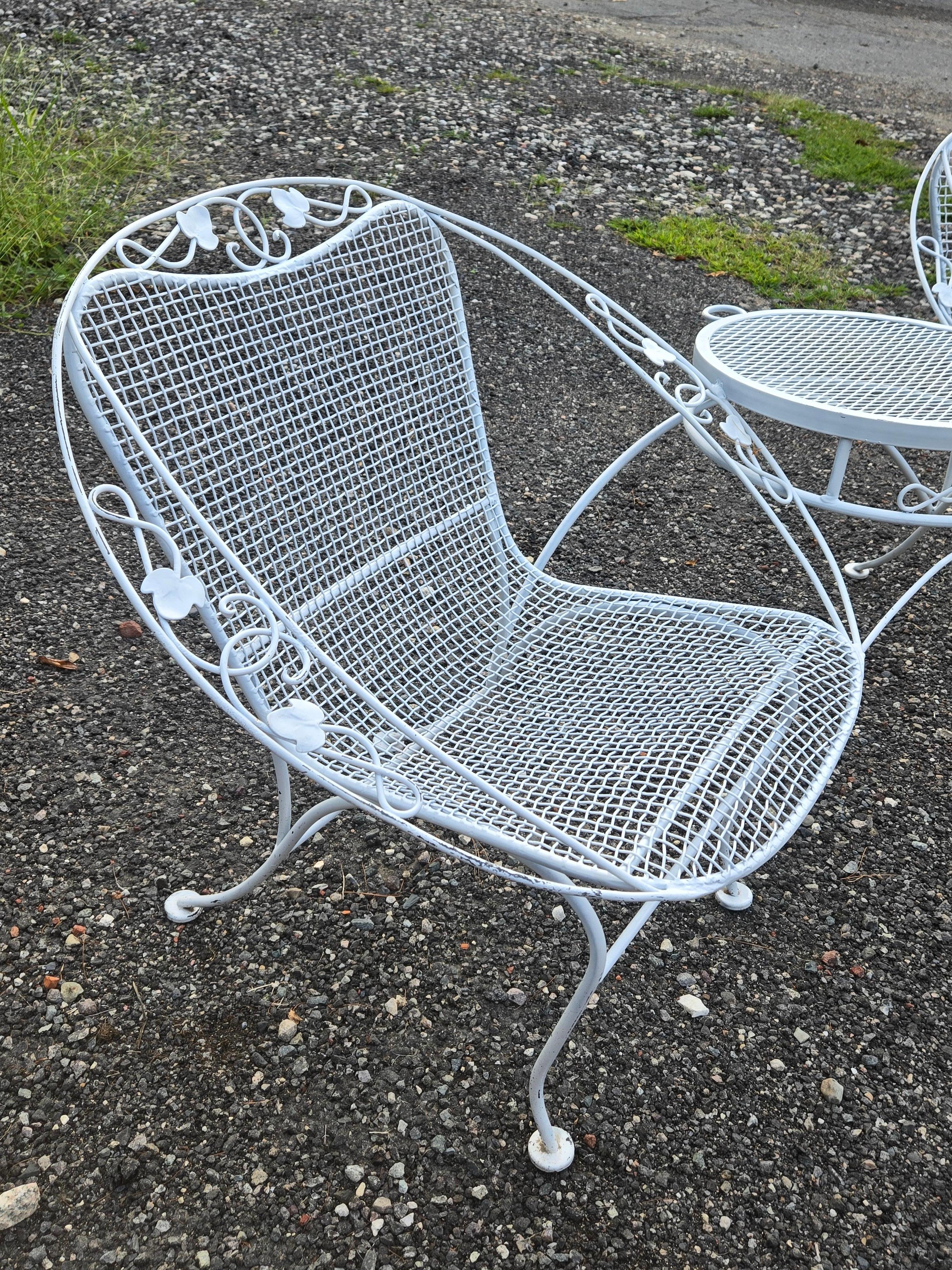 Mobili da giardino in ferro battuto Woodard in vendita 3