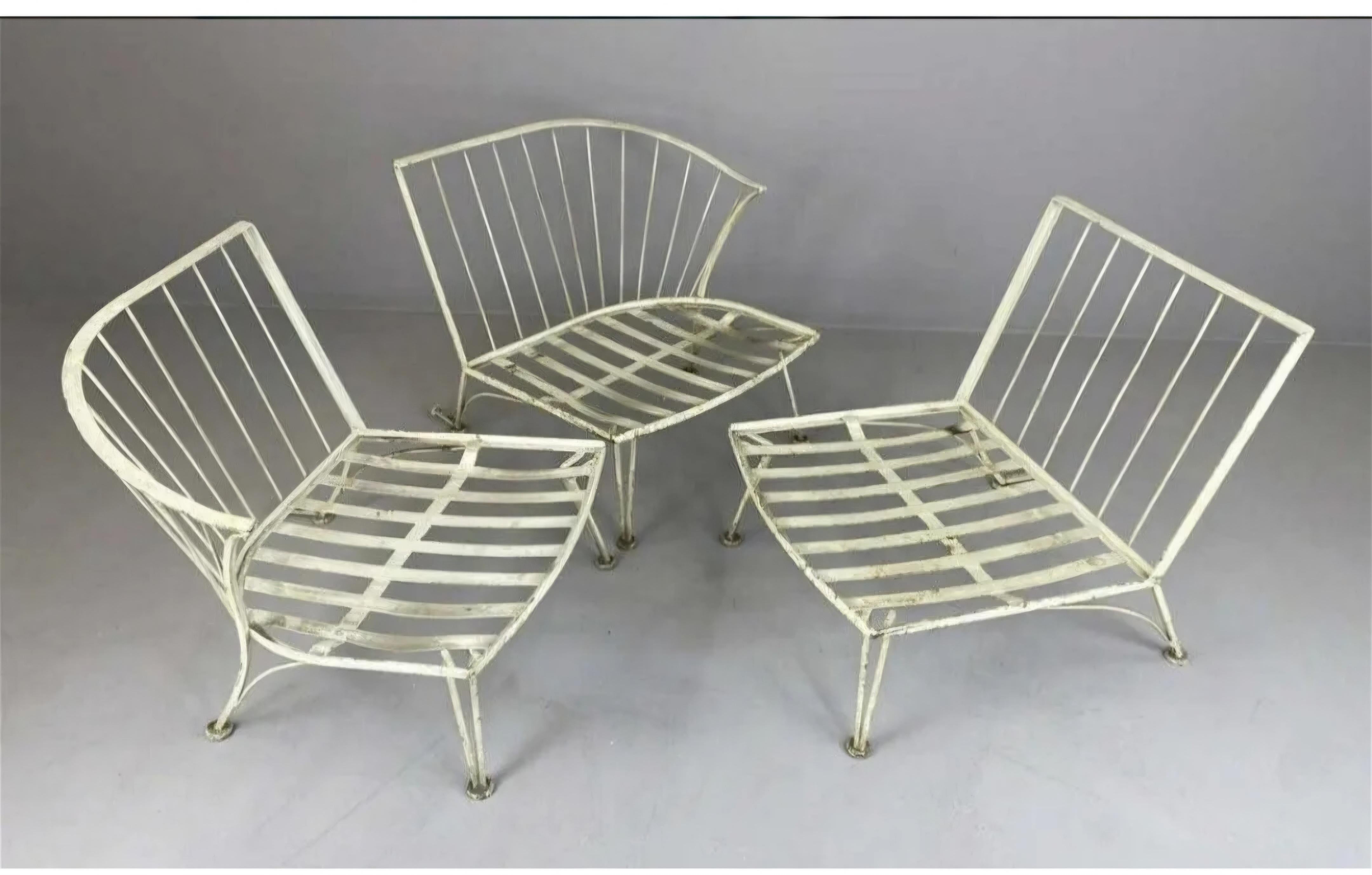 Woodard Wrought Iron Patio Furniture Pinecrest Sofa For Sale 1