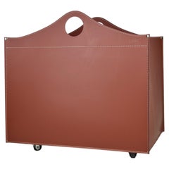 WOODBAG MINI Firewood Holder by Limac Design - Modern - Regenerated Leather