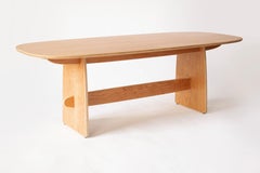 Woodbine Dining Table in cherry veneer hardwood plywood by KLN Studio