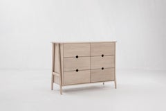 Comò Woodbine, Comò minimalista a 6 cassetti