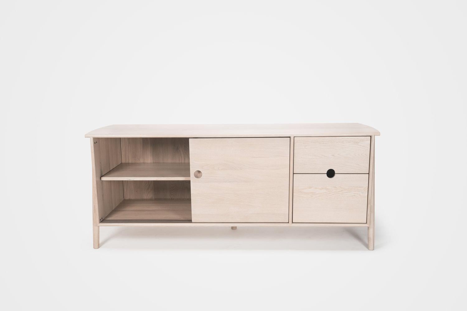 Joinery Woodbine Sideboard by Sun at Six, Nude, Midcentury Sideboard in Wood For Sale