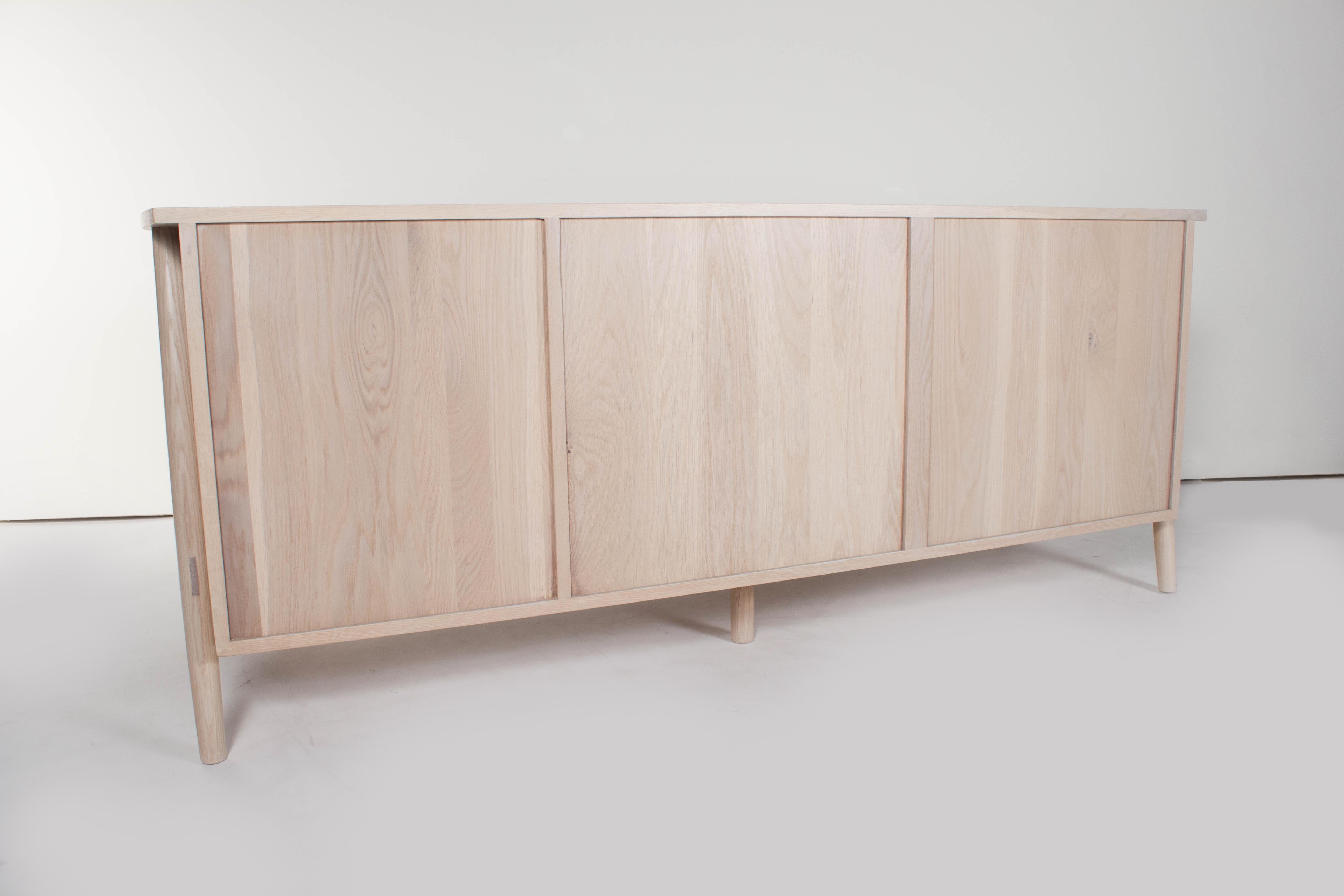 Woodbine Sideboard by Sun at Six, Nude, Midcentury Sideboard in Wood In New Condition In San Jose, CA