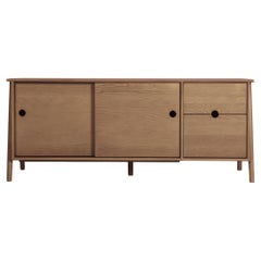 Aparador Woodbine, Siena, Aparador de madera de mediados de siglo