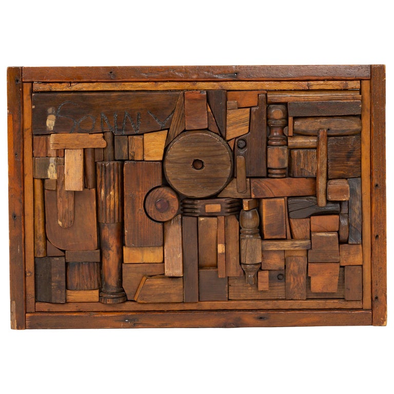 Francis Schanz "Sonny" Woodblock Assemblage For Sale