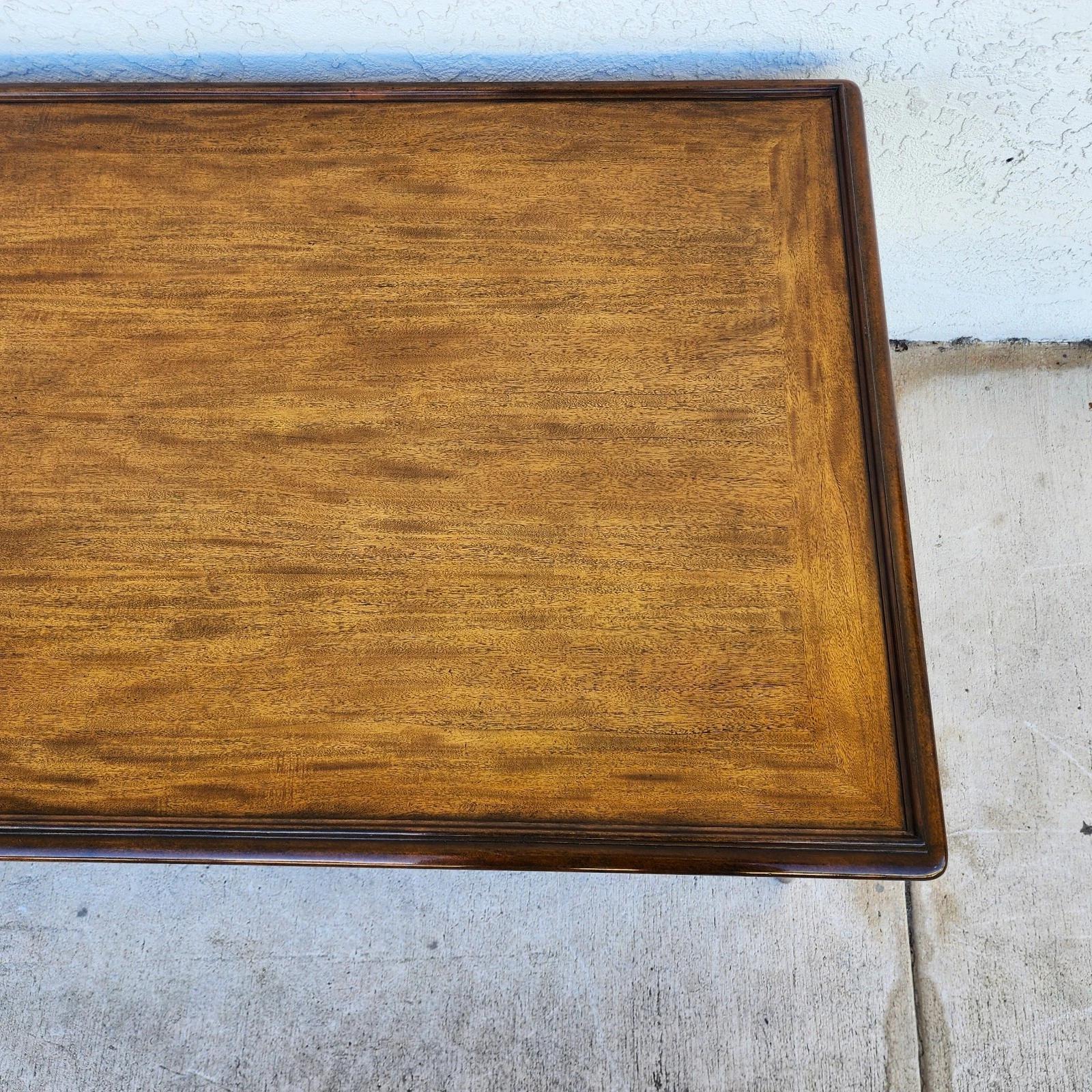 Contemporary Woodbridge Linwood Cocktail Table Faux Bamboo For Sale
