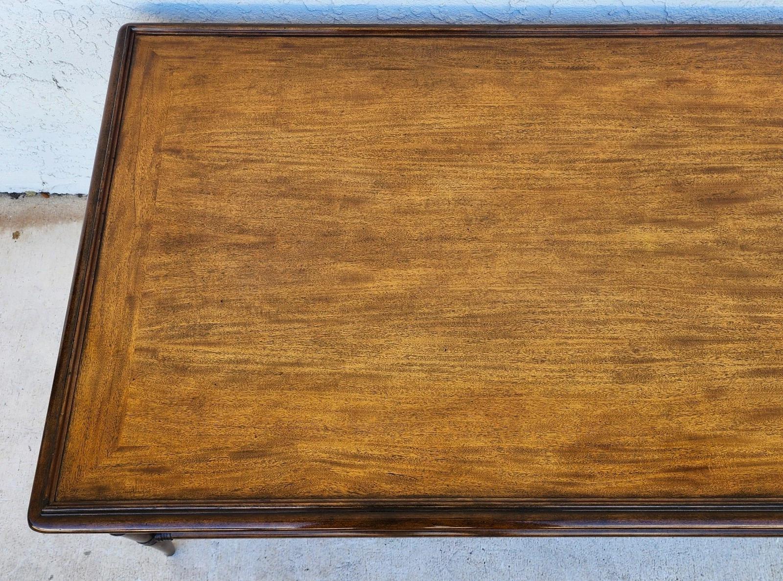 Hardwood Woodbridge Linwood Cocktail Table Faux Bamboo For Sale