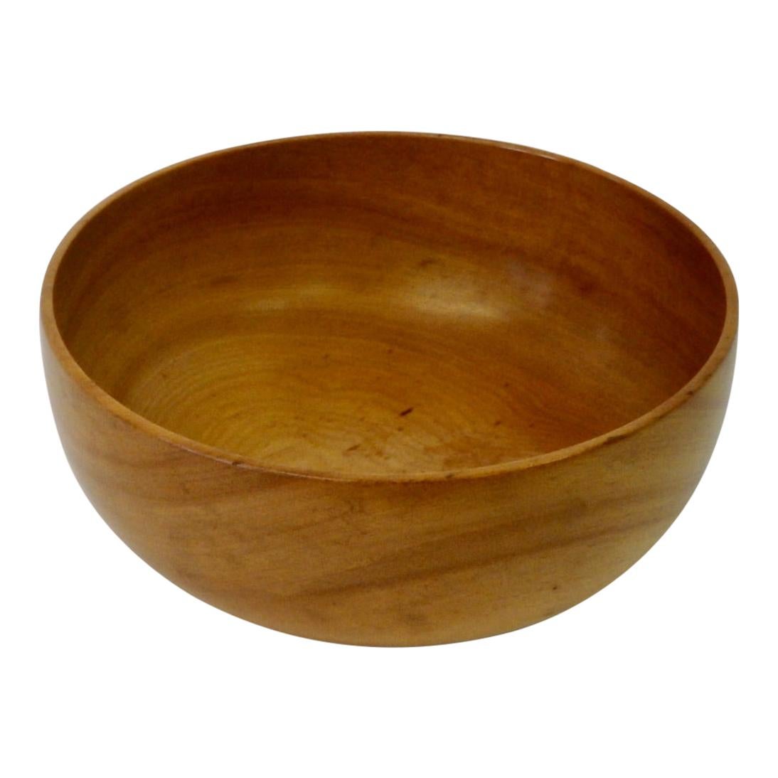 Nicely Turned Exotic Wood Bowl For Sale at 1stDibs