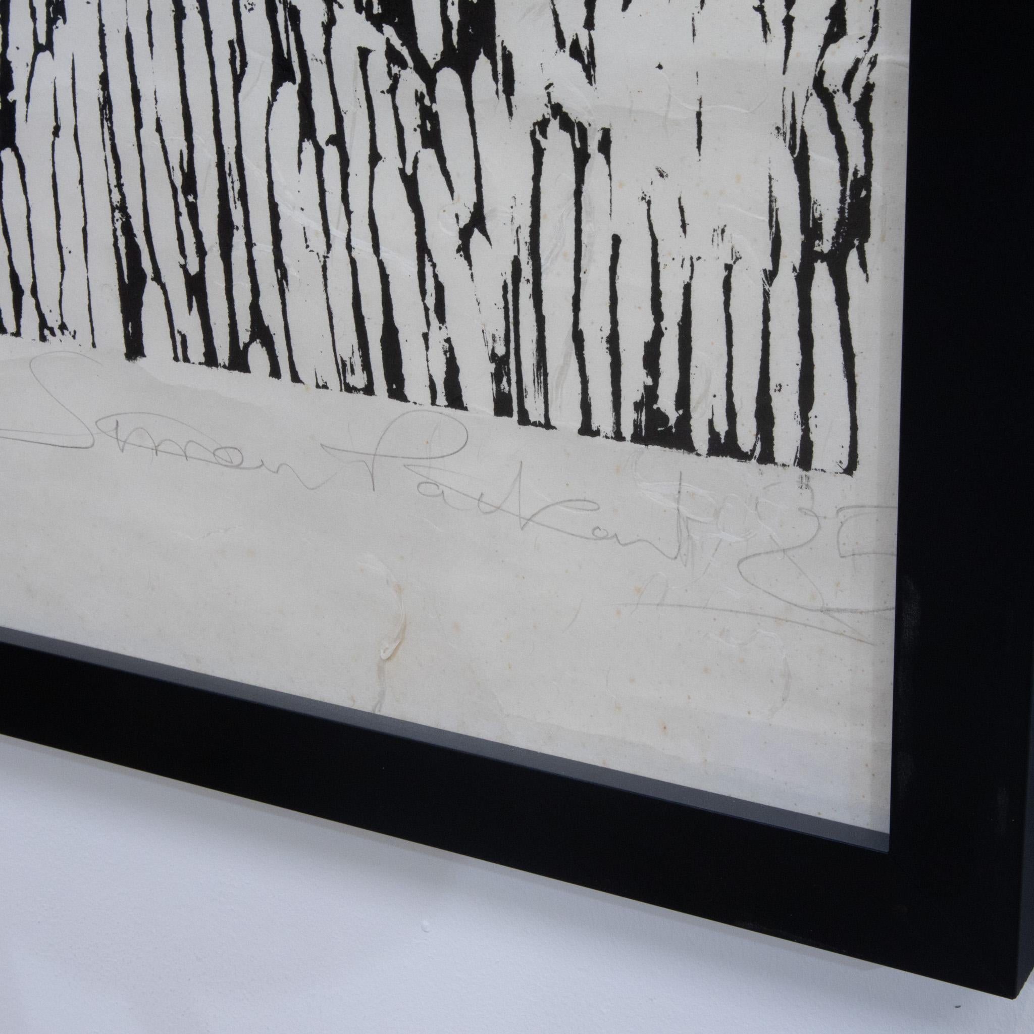 English Woodcut Print ‘Nude in a Canoe’ by Simon Packard For Sale