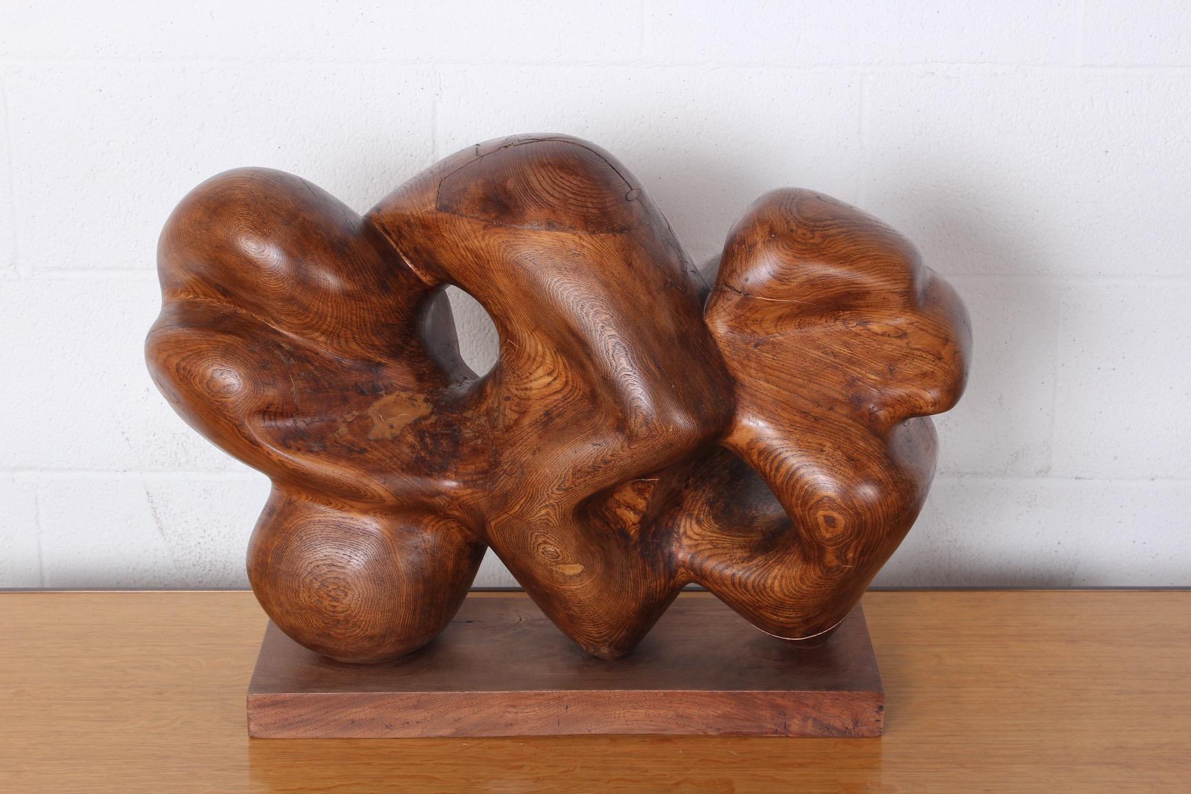 Wooden Abstract Sculpture by Robert Winslow 5