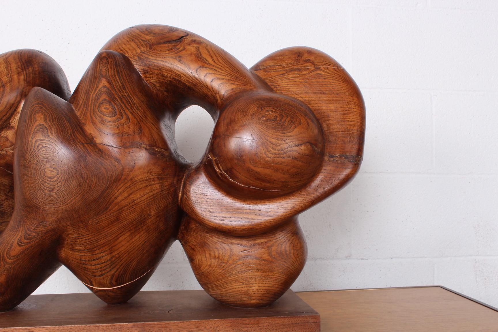 Wooden Abstract Sculpture by Robert Winslow 1