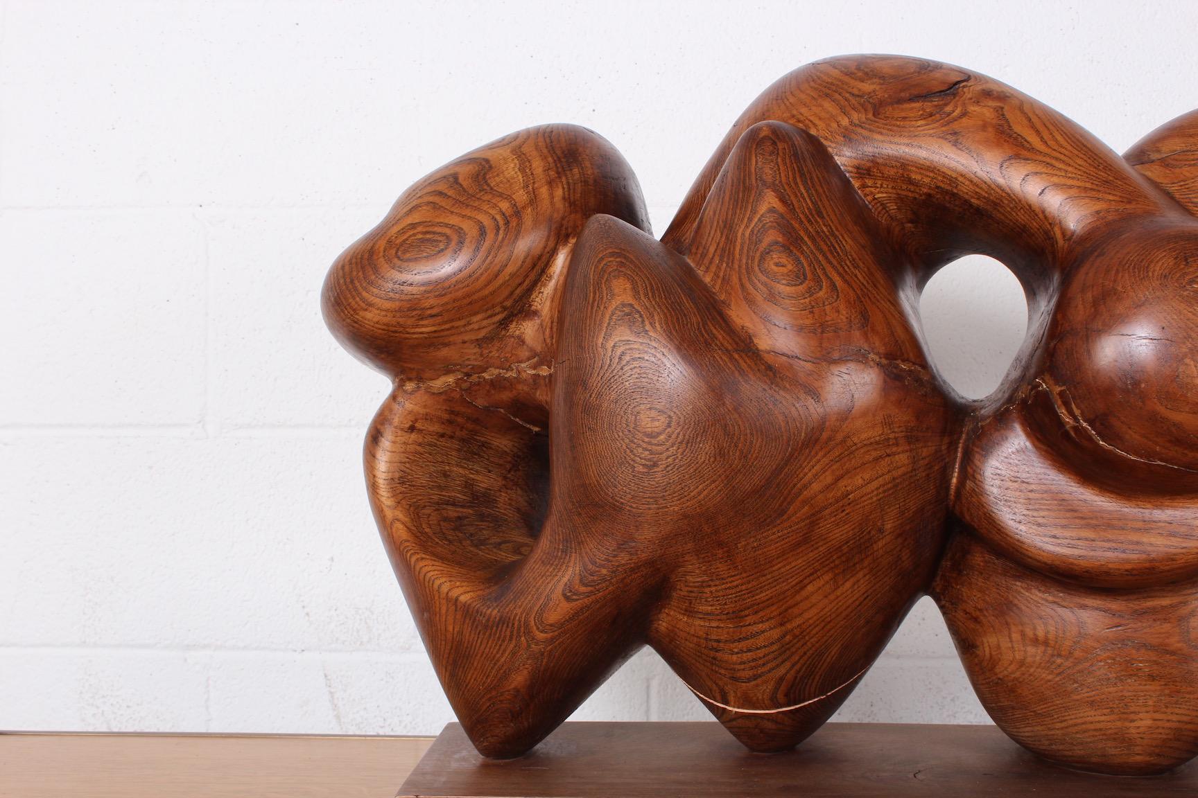 Wooden Abstract Sculpture by Robert Winslow 2