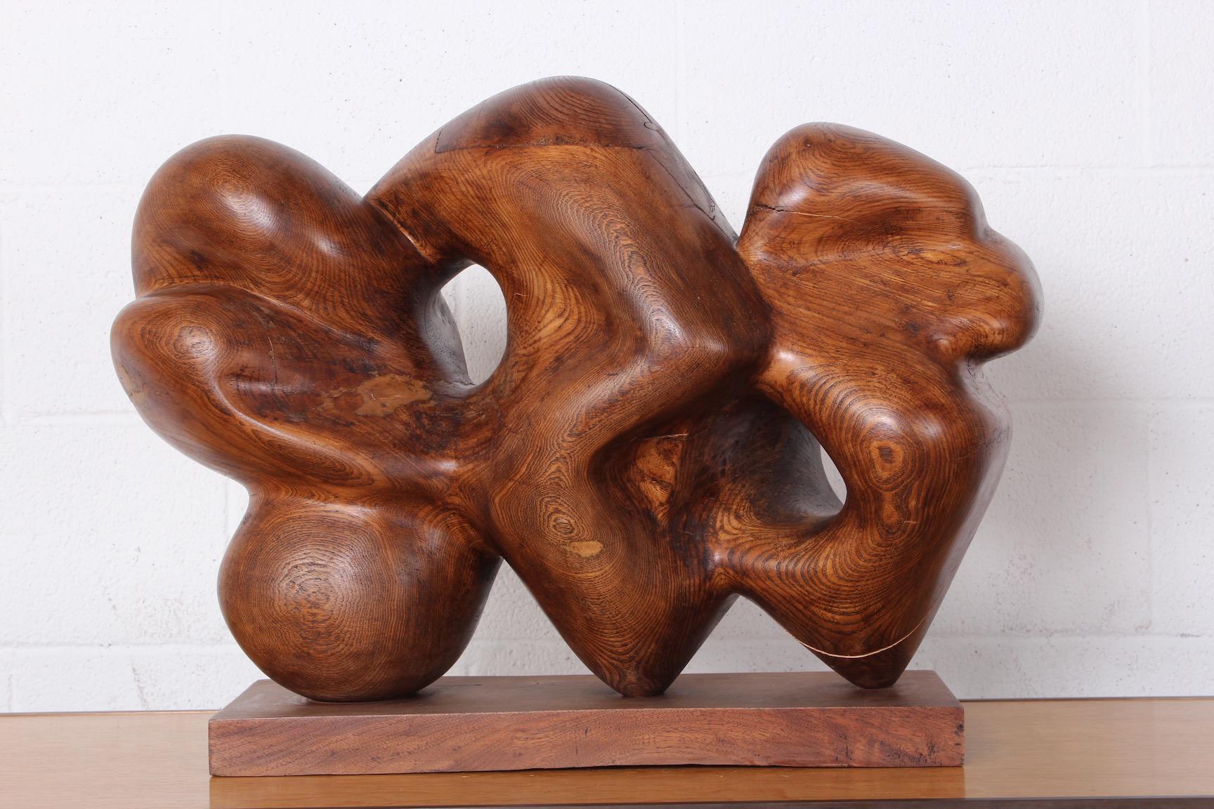 Wooden Abstract Sculpture by Robert Winslow 4