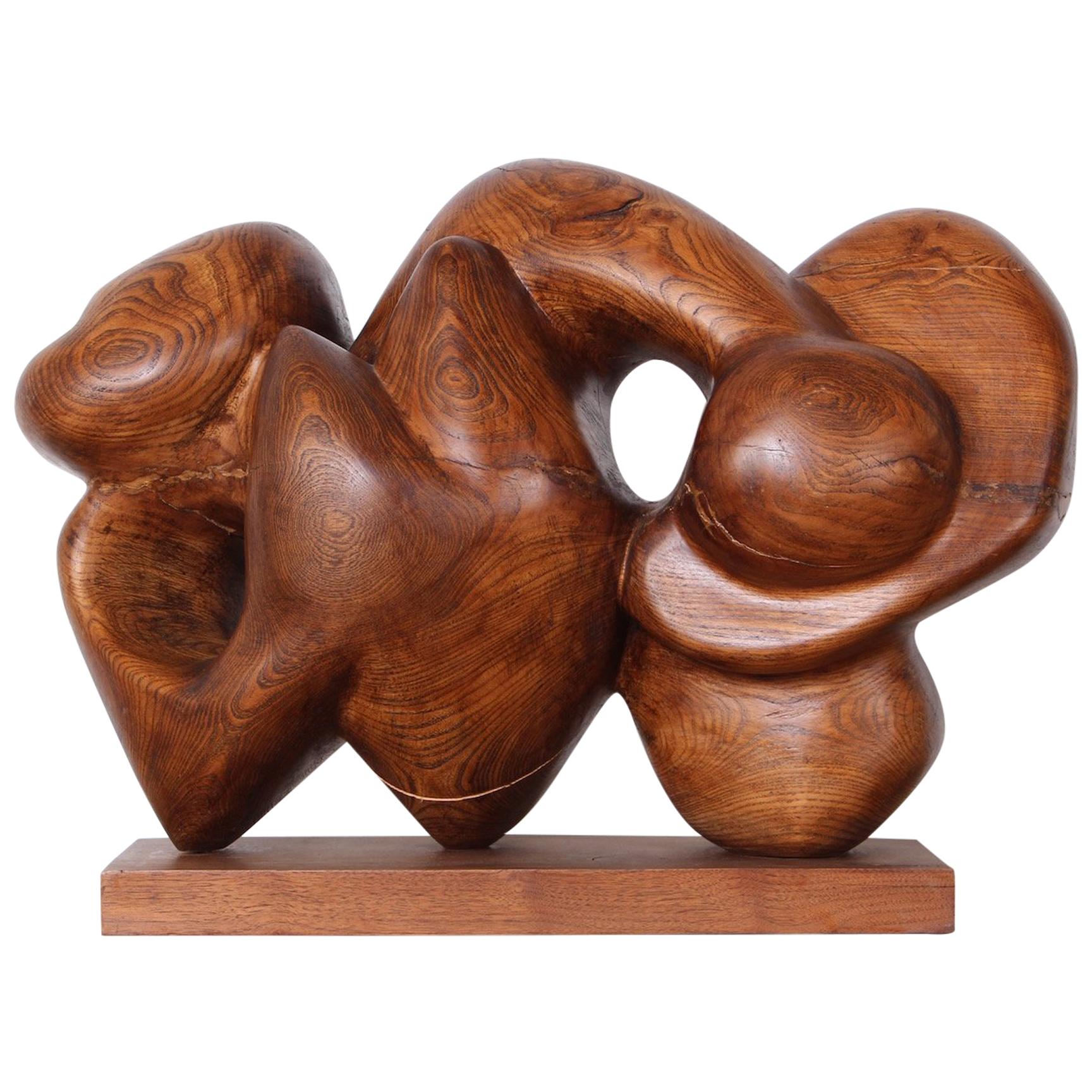 Wooden Abstract Sculpture by Robert Winslow