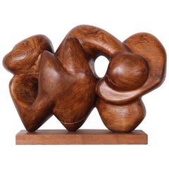 Wooden Abstract Sculpture by Robert Winslow