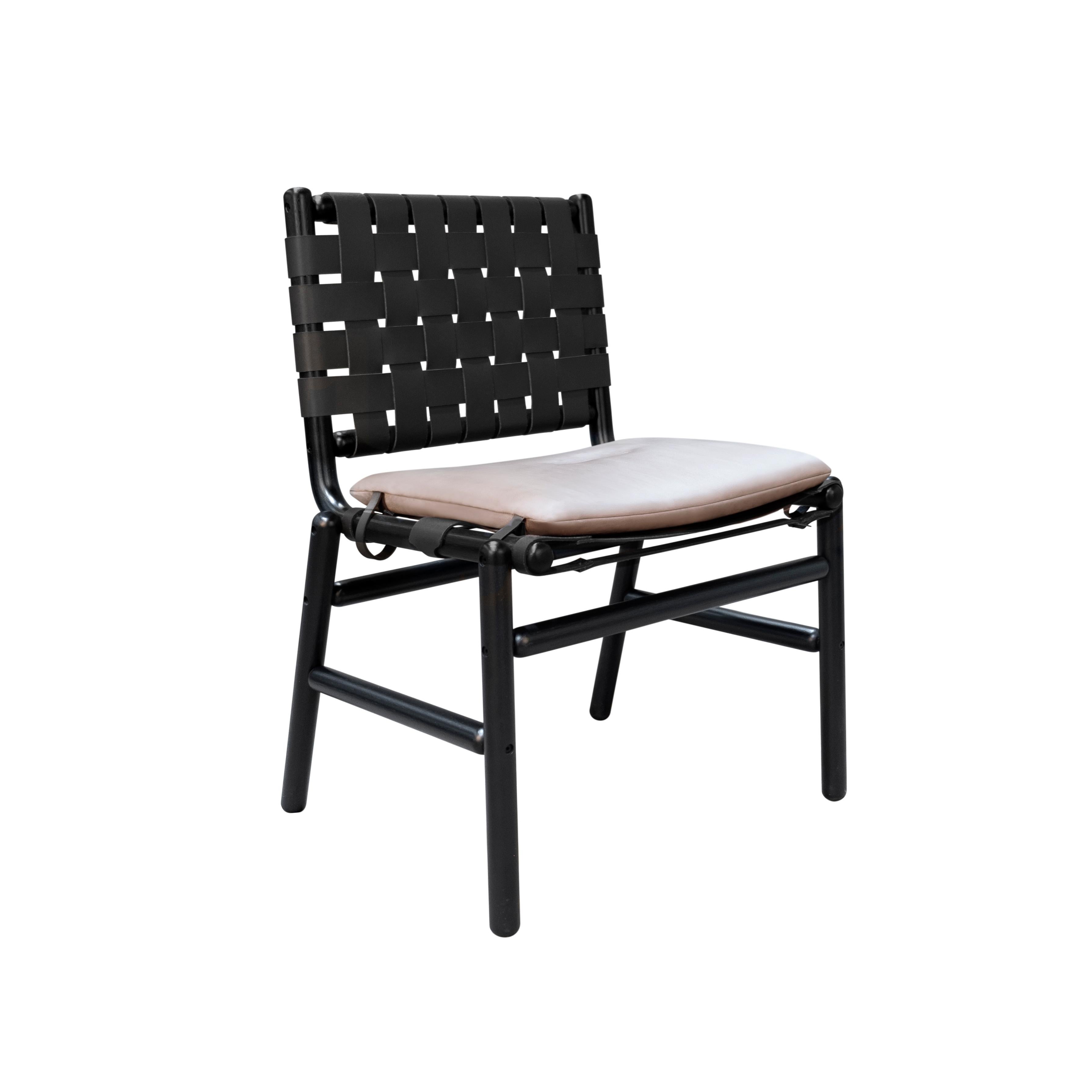 Contemporary Wooden Albany Dining Chair Handmade in Portugal by Wood Tailors Club For Sale