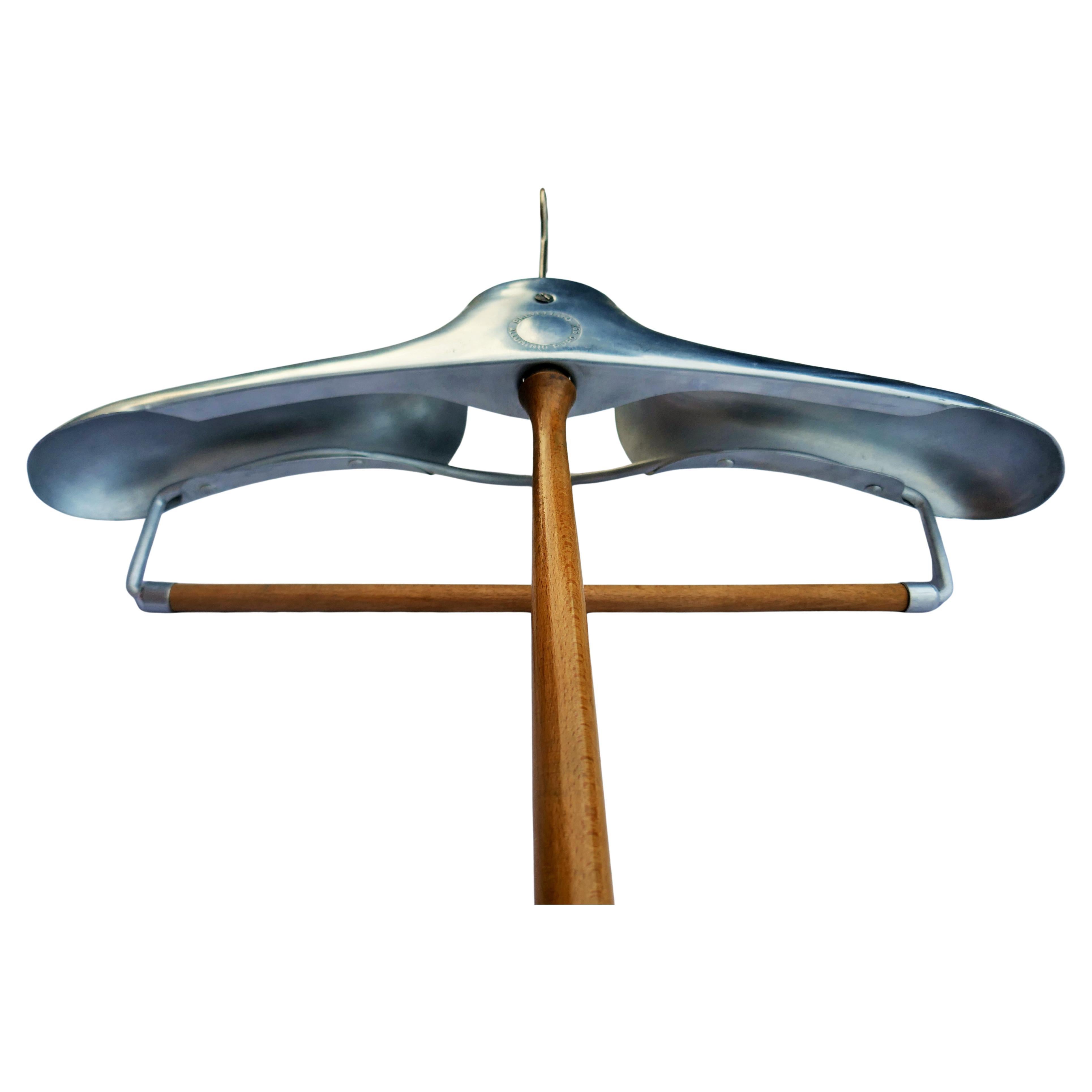 Wooden and aluminum coat hanger possible Reguitti In condizioni buone in vendita a Lugo, IT