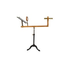 Late 19th century Wooden and Brass Polarimeter Antique Physic Instrument