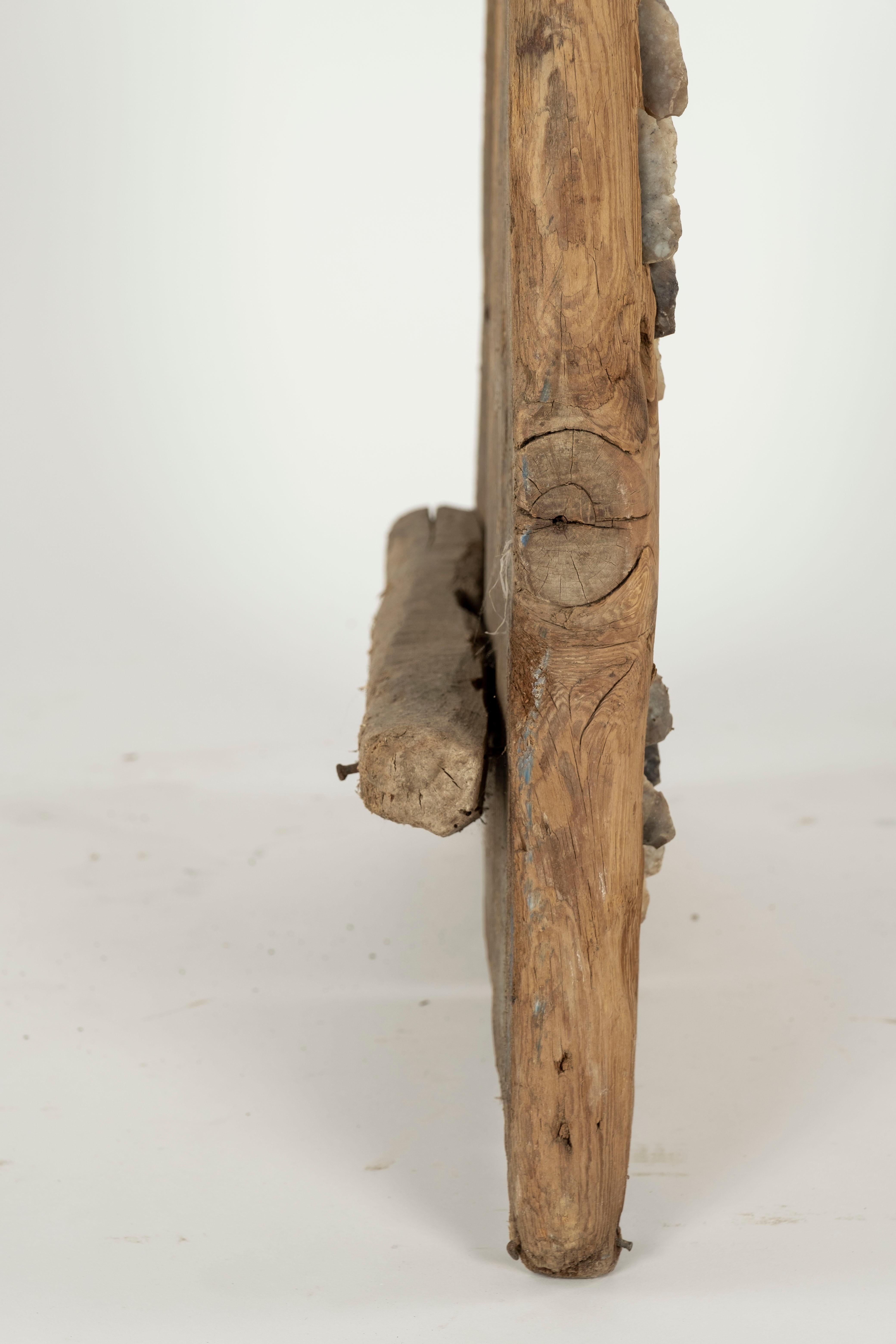 Wooden and Flint Stone Thresher 6
