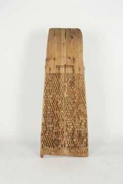 Wooden and Flint Stone Thresher