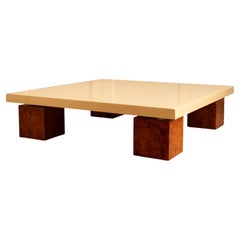 Wooden and lacquered table - 1970s