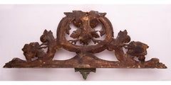 Wooden Antique Garland Overdoor or Headboard