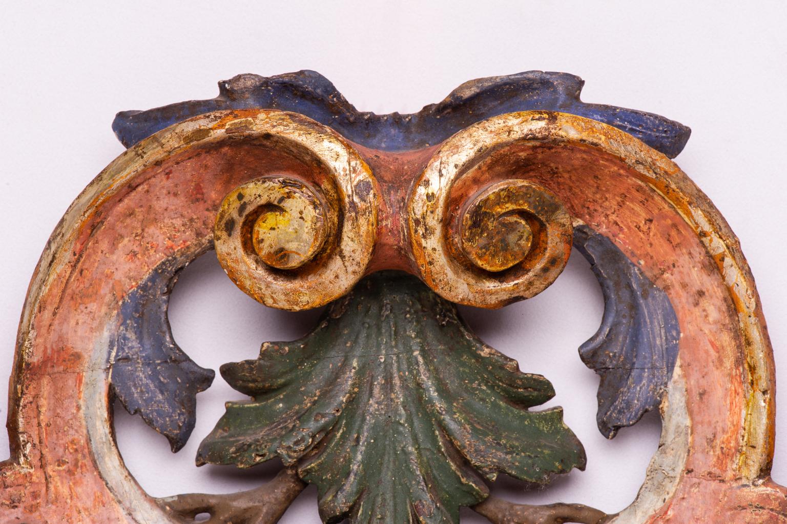 Antike Holzgirland-Overdoor- oder Kopfteil im Zustand „Gut“ im Angebot in Alessandria, Piemonte